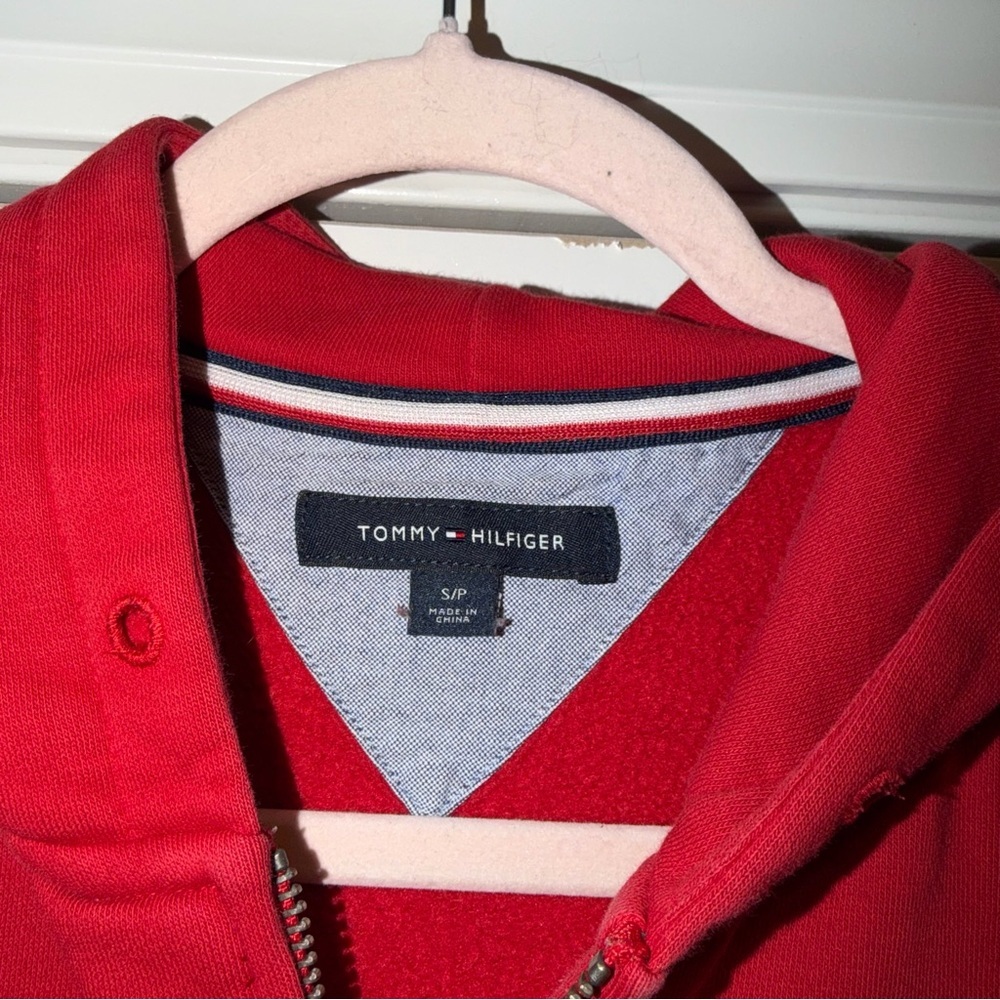 Tommy Hilfiger Vibrant Red Zip-Up - Picture 3 of 3